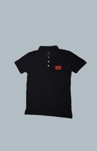 The Rare Tiger Polo T-Shirt in Black